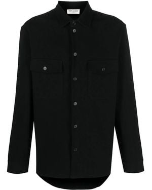 Saint Laurent ロングスリーブ シャツ - ブラック