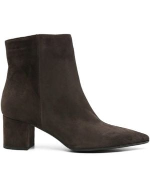 Thea Mika 50Mm Pointed-Toe Block-Heel Boots - Black