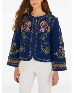 FARM Rio Jacke Mit Stickerei - Blau