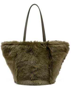 Proenza Schouler Bolso Shopper Hex De Piel De Borrego - Verde