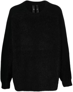Y-3 Brushed-Effect Wool-Blend Jumper - Black