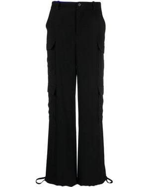 P.A.R.O.S.H. Poker Mulit-Pocket Straight Trousers - Black