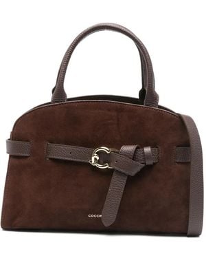 Coccinelle Small Sabine suede tote bag - Braun