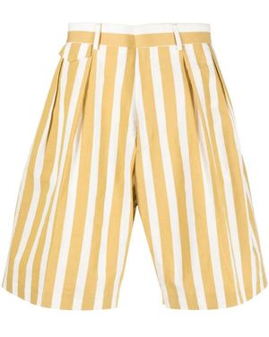 Paul Smith Stripe-Print Shorts - Yellow