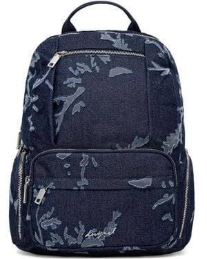 Desigual Rugzak Met Ritszak En Handgreep - Blauw