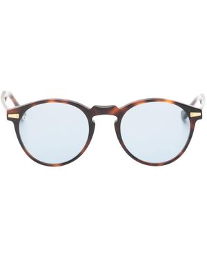 Kyme Miki Tortoiseshell-Pattern Round-Frame Sunglasses - Brown