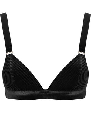 Maison Close X Scandale Rococo Triangle Bra - Black