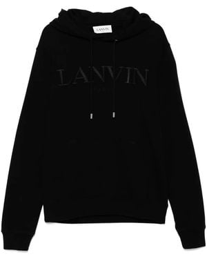 Lanvin エンブロイダリー パーカー - ブラック