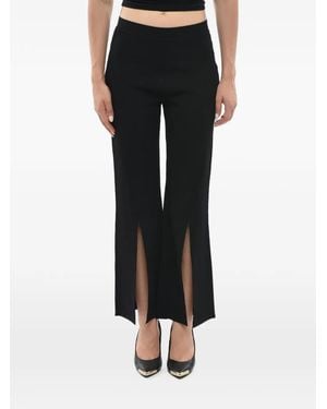 Stella McCartney Slit-Detail Elasticated-Waist Pants - Black