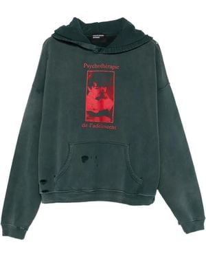 Enfants Riches Deprimes Psychotherapie De L'Adolescent Distressed Hoodie - Green