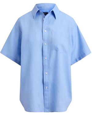 Polo Ralph Lauren Patch Pocket Linen Shirt - Blue