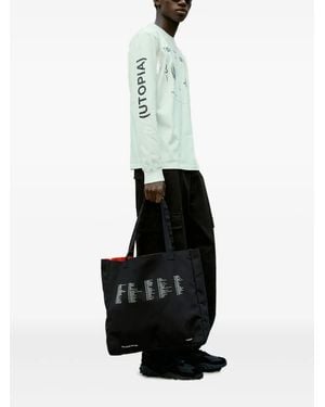 Space Available Graphic-Print Reversible Tote Bag - White