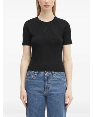 KENZO Ribbed Top - Black