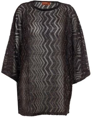 Missoni Gebreide Tuniek Met Pailletten - Zwart