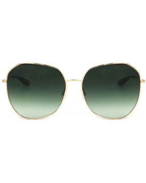 Barton Perreira Oversize-Frame Sunglasses - Green