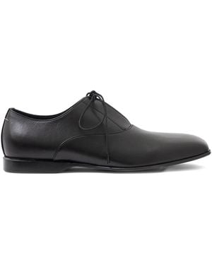 MM6 by Maison Margiela Square-Toe Derby Shoes - Black