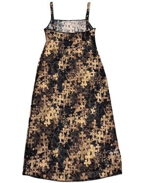 Chrome Hearts Cross-Print Mesh Dress - White