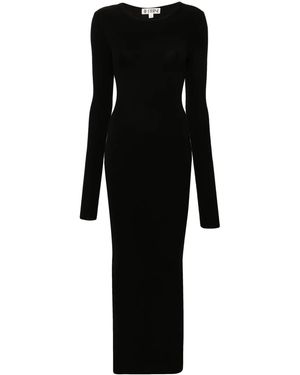 ÉTERNE Ribbed Dress - Black