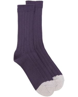 Homme Plissé Issey Miyake バイカラー 靴下 - パープル