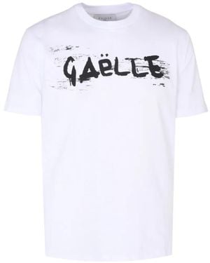 Gaelle Paris Logo-Print T-Shirt - White