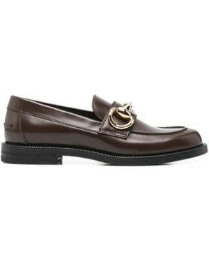 Gucci Horsebit Leather Loafers - White