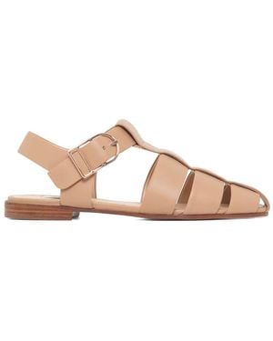 Gabriela Hearst Lynn Flat Sandals - Natural