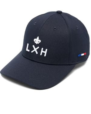 Lxh Logo-Embroidered Baseball Cap - Blue
