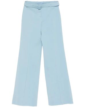 Ermanno Scervino Viscose Elastane Trousers - Blue