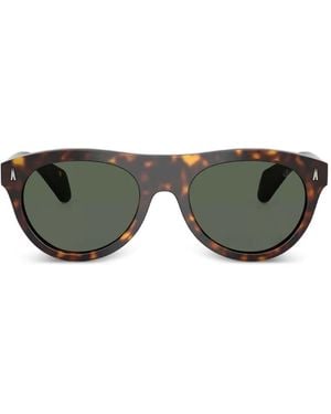 Moncler Tortoiseshell-Effect Sunglasses - Green