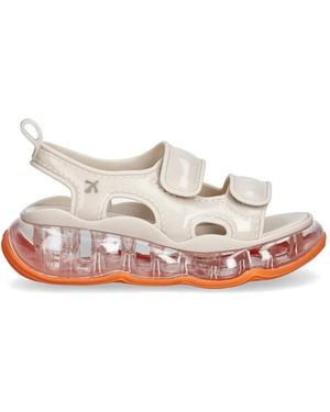 Melissa Touch-Strap Chunky Sandals - White