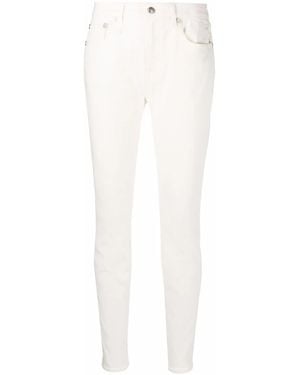 R13 Jean À Coupe Slim - Blanc