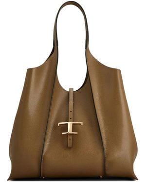Tod's T Timeless ショルダーバッグ - ブラウン