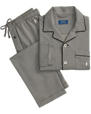 Polo Ralph Lauren Herringbone Long-Sleeve Pyjamas - Grey