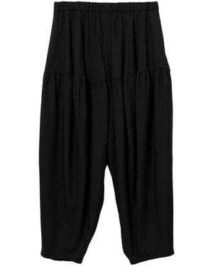 COMME DES GARÇON BLACK Gathered Pants - Black