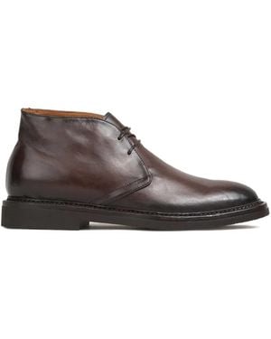 Officine Creative Lace-Up Leather Boots - Brown