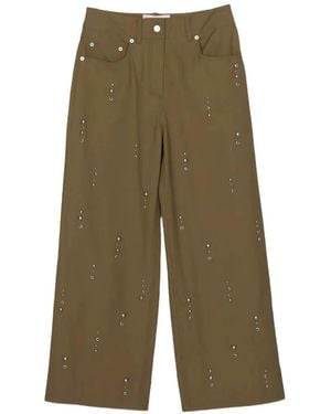 3.1 Phillip Lim Verfraaide Broek - Groen