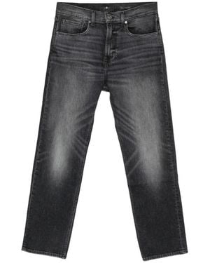 7 For All Mankind Faded-Effect Jeans - Grey