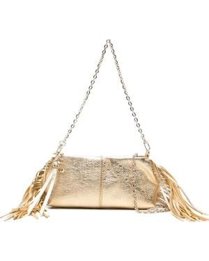 Maje Bolso De Mano Miss M Con Flecos - Neutro