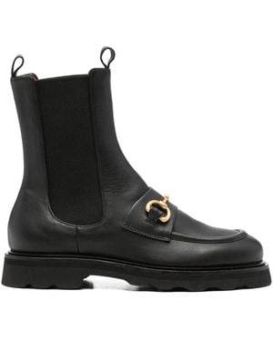 Pomme D ́Or Bottines Chelsea En Cuir - Noir