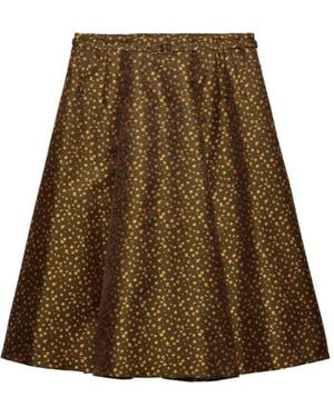 Prada Jacquard Duchesse Skirt - Natural