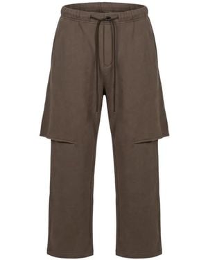 Sacai Layered-Detail Drawstring Pants - Gray