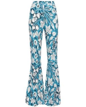 Diane von Furstenberg Flared Broek - Blauw