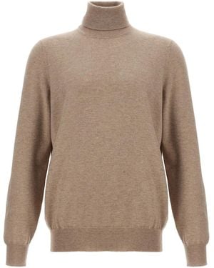 Brunello Cucinelli Turtleneck Jumper - Brown
