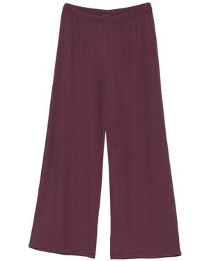 Marina Rinaldi Elasticated-Waist Pants - Purple