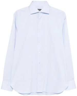 ZEGNA Long Sleeved Shirt - Blanc