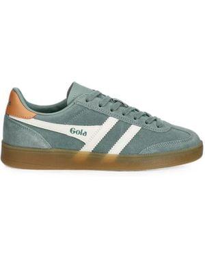 Gola Viper Suede-Panelled Trainers - Green