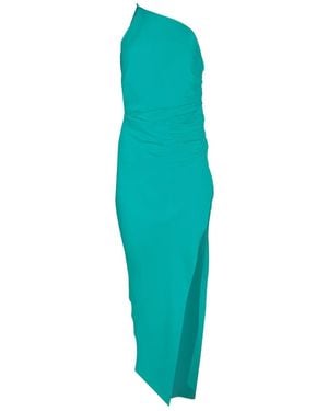 The Sei Asymmetric Gathered Dress - Green