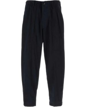 Yohji Yamamoto Patch-Pocket Jeans - Blue