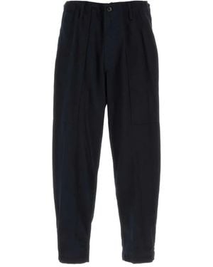Yohji Yamamoto Patch-Pocket Jeans - Blue