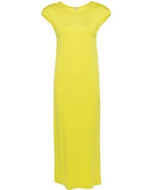 Jil Sander Detachable-Sleeve Maxi Dress - Yellow